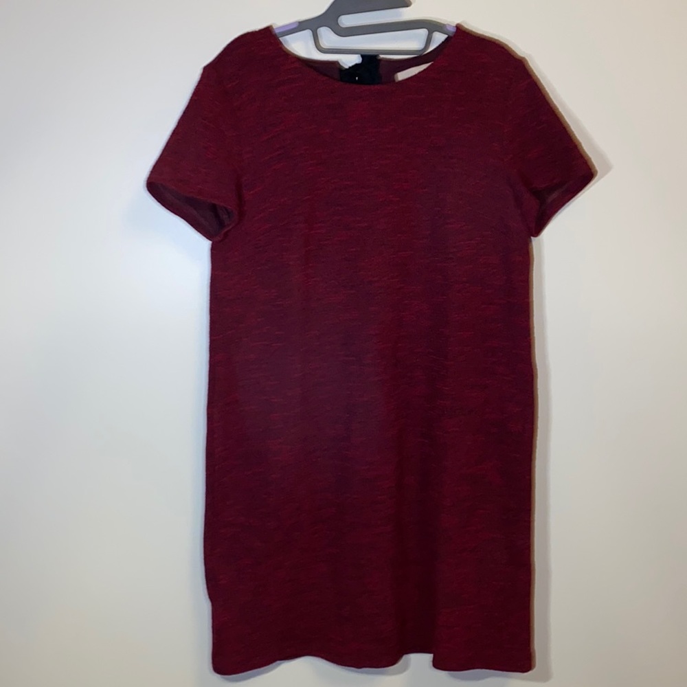 Like New Loft Beautiful Short Sleeve Red Dress - Size 10